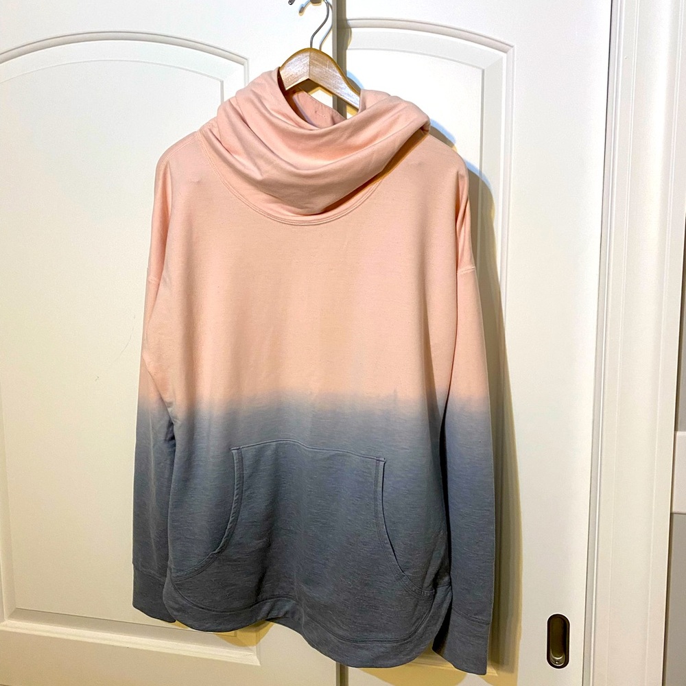 Calia dip dye a ombré cowl neck style hoodie XL GUC